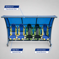 Banc de Reserves VIP Personnalisé pour Équipe de Football – Structure en Acier Antirouille, Bancs Mobiles pour Joueurs de Football, Abri de Reserves Mobiles, Sièges Ajustables NPY-VIP