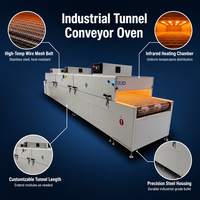 Four à tunnel de four à ceinture en maille à 150 degrés Four de séchage pour convoyeur de traitement thermique industriel