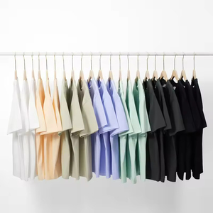 Plus Size Plain Tshirt Logotipo Personalizado T Shirt Mens Vestuário 180g 200g 230g 300g Algodão Pesado Em Branco Oversized T-shirt para Homens - Product Image 3