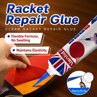 Adhésif pour raquette de badminton Nianlida 50 ml, haute viscosité, séchage lent, transparent, imperméable, flexible, bande de protection pour la poignée de la raquette