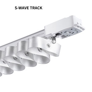 <span class=keywords><strong>Rideau</strong></span> électrique intelligent S-wave Track Super Silence <span class=keywords><strong>pour</strong></span> moteur de <span class=keywords><strong>rideau</strong></span> Tuya Wifi Zigbee Motor S-fold Curtain Rail Cornice - Product Image 1