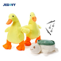 Jouets en peluche doux résistant aux morsures Animal de dessin animé mignon chiot petits chiens canard grinçant