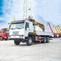 Camion-grue Howo 6x6 à transmission intégrale, 12 tonnes, avec grue télescopique, le plus vendu en Chine pour l'exportation