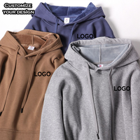 Ventes en gros de sweats à capuche en velours de coton pour hommes, de haute qualité, à motif personnalisé, surdimensionnés, coupe-vent, chauds, imprimés d'anime, brodés