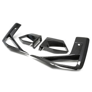 Guardabarros delanteros de fibra de carbono seca Canards, embellecedor de ventilación de conducto de aire, Juego de 4 piezas para <span class=keywords><strong>BMW</strong></span> F97 <span class=keywords><strong>X3M</strong></span> F98 X4M <span class=keywords><strong>2022</strong></span> + - Product Image 2