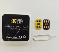 Tarjeta SIM GEVEY MKSD TURBO SIM Compatible con Actualización ICCID+MNC Versión V15.x para iPhone 6 a 16 Pro Max