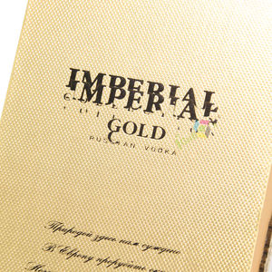 Boîte à vin de luxe en or mat avec logo personnalisé, matériaux recyclés écologiques, insert en <span class=keywords><strong>mousse</strong></span> noire et ruban - Product Image 3