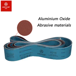 Alta Qualidade Aimchamp Óxido de Alumínio Abrasivo X-weight X216 40-400 grits Ampla/Estreita Lixar Correias para Indústria de Madeira polimento