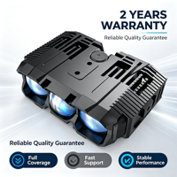 Phares antibrouillard LED à succès avec projecteur à trois lentilles 80W 6000K 60000H, compatibles avec la plupart des voitures (remplacement universel)
