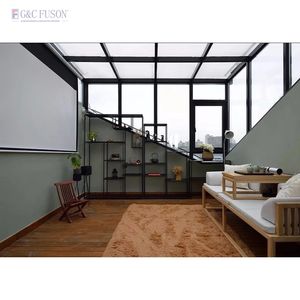 Ventas directas de Fuson, balcón de jardín de invierno, aluminio, 4 estaciones, veranda de lujo, invernadero de vidrio, sala de sol, casa, terraza acristalada - Product Image 3