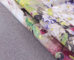 Tenda Oscurante in <span class=keywords><strong>Lino</strong></span> <span class=keywords><strong>di</strong></span> Alta Qualità con Motivi Floreali <span class=keywords><strong>per</strong></span> <span class=keywords><strong>Soggiorno</strong></span>, Fornitura Diretta dalla Fabbrica - Product Image 2