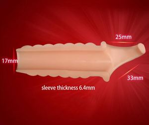 Cock Vergroting Condoom Herbruikbaar <span class=keywords><strong>Super</strong></span> Siliconen Grote Penis Mouw <span class=keywords><strong>Dick</strong></span> Pump Seksspeeltjes Voor Mannen Volwassen - Product Image 5