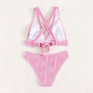 Maillot de bain brésilien sexy pour femme, <span class=keywords><strong>double</strong></span> doublure, sans couture, style bikini - Product Image 4