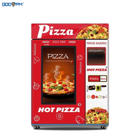 Machine automatique à pizza pour restaurant Street Business 24H Refrigeration Accepte les pièces de carte de crédit pour les centres commerciaux