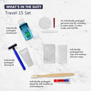 Luxury Hotel Amenities Kit Recyclable Eco-Friendly <b>Disposable</b> Guest Hygiene Set with Kraft Paper Box Customizable Size & Logo - Product Image 3