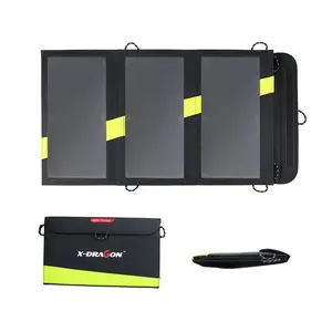 innovative produkte 2024 5 V 20 W wasserdichtes Solarpanel mit doppel-USB-Anschluss Mobile ladegerät Solar Power Bank für Tablets und Telefon