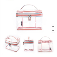 Sac fourre-tout en PVC transparent personnalisé, sac de maquillage personnalisé, sac cosmétique, directement de l'usine