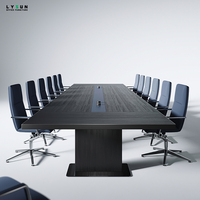 Table de conférence modulaire extensible moderne en bois MFC, durable, écologique et personnalisable pour bureau et télétravail – Vente en gros