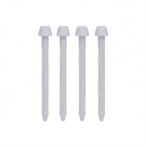 Kit 2 Plus 2 anclajes de plástico blancos M6 M8 para tornillos de fijación para montaje en pared - Product Image 3