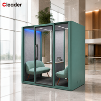 Studio Acoustique Modulaire Téléphonique Préfabriqué – Poste de Travail Mobile Insonorisé Professionnel pour Enregistrement