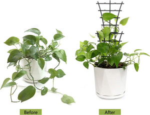 VENTE CHAUDE Treillis d'escalade en plastique écologique classique, pots de fleurs empilables pour jardin, supports de plantes, anneaux de soutien, cages - Product Image 5