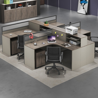 Bureau bureau personnel bureau simple moderne écran station casier partition employé bureau d'ordinateur