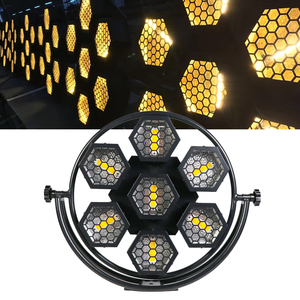 Luz <span class=keywords><strong>de</strong></span> Matriz LED <span class=keywords><strong>de</strong></span> 7 COB y 18 RGB con Control DMX512, Efectos <span class=keywords><strong>de</strong></span> Píxeles RGB Blanco Cálido con Estrobo <span class=keywords><strong>de</strong></span> 1-30Hz para Fiestas, DJ y Discotecas, Precio <span class=keywords><strong>de</strong></span> Fábrica - Product Image 1