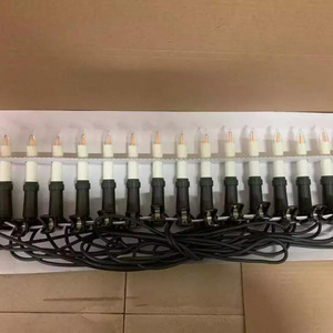 T10 E10 Base LED Filament Verticale Kaarslamp 8V 0.5W Warm Wit Kerstlampjes E10 Kleine Schacht Kaarslamp voor Feestverlichting - Product Image 6