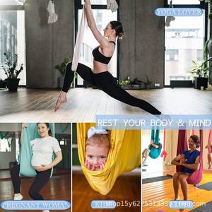 QIDIAN 5*2.8m Hamaca de Yoga Aérea Portátil y Duradera, Equipo para Danza Acrobática, Fitness, Pilates, Material de Nailon - Product Image 6