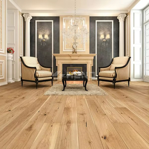 Parquet en bois d'ingénierie moderne en chêne pour l'intérieur, placage multicouche avec nœuds naturels pour salon - Product Image 3