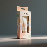 Scatola in Cartone per Cosmetici con Inserto in Spugna, Stampa a Rilievo per Prodotti Skincare, Crema Viso, Detergente Viso, Rossetto