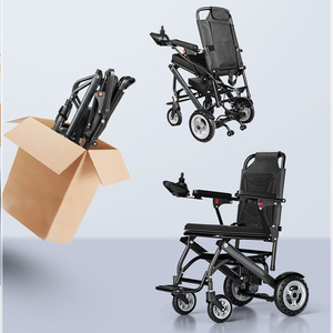 Fauteuil roulant électrique pliable en aluminium léger avec batterie au lithium 6A de 9,8 kg pour personnes handicapées, fauteuil roulant électrique portable - Product Image 4