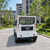 Voiture utilitaire électrique de patrouille 6 places 72V avec frein à disque pour usage en station balnéaire, hôtel, communauté et campus
