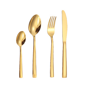 Stainless Steel Cutlery Set French Style <b>Steak</b> <b>Knife</b> Fork Dessert Spoon Wedding Dinnerware - Product Image 4