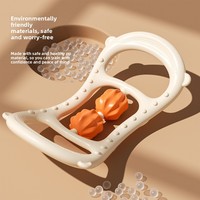 Rouleau de massage Gaiam Style pour étirement du dos avec rouleaux massants pour l'ouverture des épaules, la flexibilité de la colonne vertébrale, le Pilates et le fitness à domicile