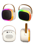 Enceinte audio LED karaoké sans fil Bluetooth K84 pour l'extérieur avec 1 microphone sans fil