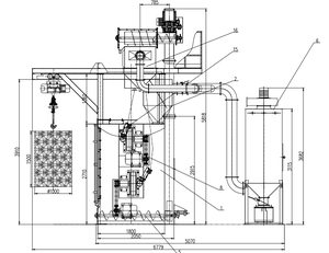 Machine <span class=keywords><strong>de</strong></span> sablage automatique à double crochet Q378E, contrôlée par PLC, avec télécommande - Product Image 5