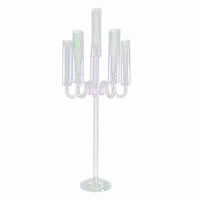 Chandeliers modernes en acrylique transparent à haute transparence, parfaits pour les décorations de table de fête et les décorations d'intérieur.