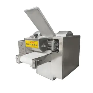 Mesin pembuat pembungkus pangsit bulat untuk restoran/MI, mesin pres adonan untuk roti 110V 220V