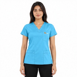 Uniformes Médicos de Manga Corta para Hospital, Conjuntos de Uniformes Unisex a la Moda para Mujeres, Uniformes Médicos al por Mayor - Product Image 1