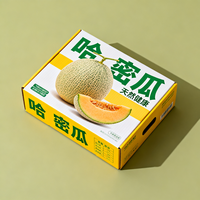 Boîte cadeau personnalisée pour pommes avec poignée, boîte d'emballage pour fruits en carton ondulé imperméable, production en 72h