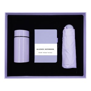 Regalos Promocionales Corporativos, Cuaderno de PU, Paraguas y Vaso en Caja de Regalo con Logotipo Personalizado para Regalos de Bienvenida Empresariales - Product Image 1