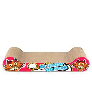 Cat Scratcher <b>Sofa</b> Lounge Leopard Print Corrugated Cardboard <b>Pet</b> Furniture For Cats - Product Image 3