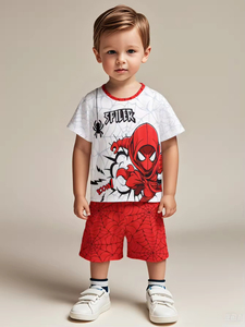 Catpapa AMZ Ensembles de vêtements pour enfants garçons d'été, vêtements pour enfants, costumes de style super-héros - Product Image 2