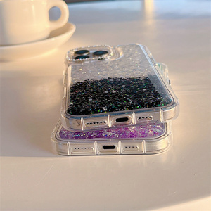 Accesorios de Lujo para Teléfonos Móviles para iPhone 16 Pro Max 17 Air 15 14 13 Fundas Para Celular Epoxy de Doble Color - Product Image 3