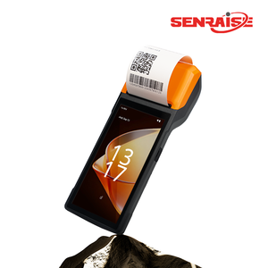 Terminal de point de vente portable SDK 5,5 pouces avec lecteur de codes-barres, imprimante de reçus et d'étiquettes haute vitesse NFC, système Android 14 - Product Image 1