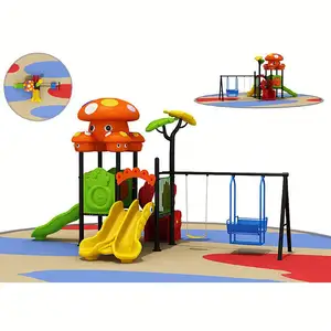 Simplee terrain de jeux pour enfants, terrain de jeux extérieur en plastique en forme de maïs, plusieurs diapositives