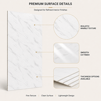 Panneau intérieur UV grand format, design et épaisseur au choix, pour les projets de décoration et de construction, vente en gros d'usine