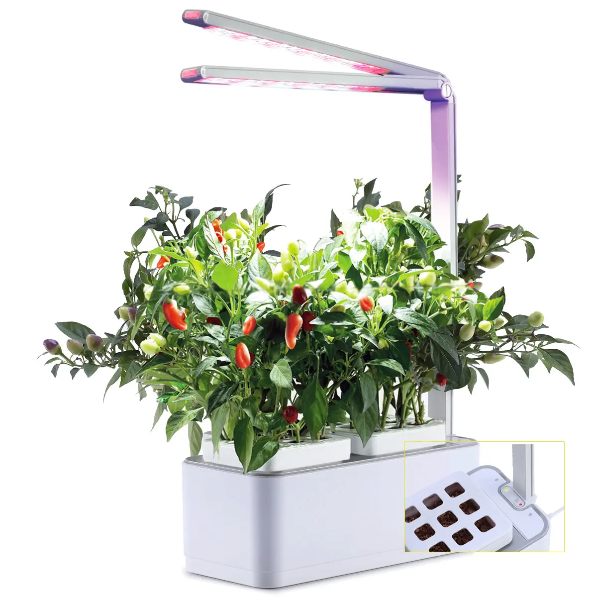 OEM disesuaikan taman pintar dalam ruangan herbal tanaman taman sistem hidroponik rumah dapur pot tanaman pintar