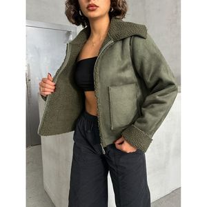 Manteaux en daim synthétique pour femmes, vestes en gros - Product Image 2